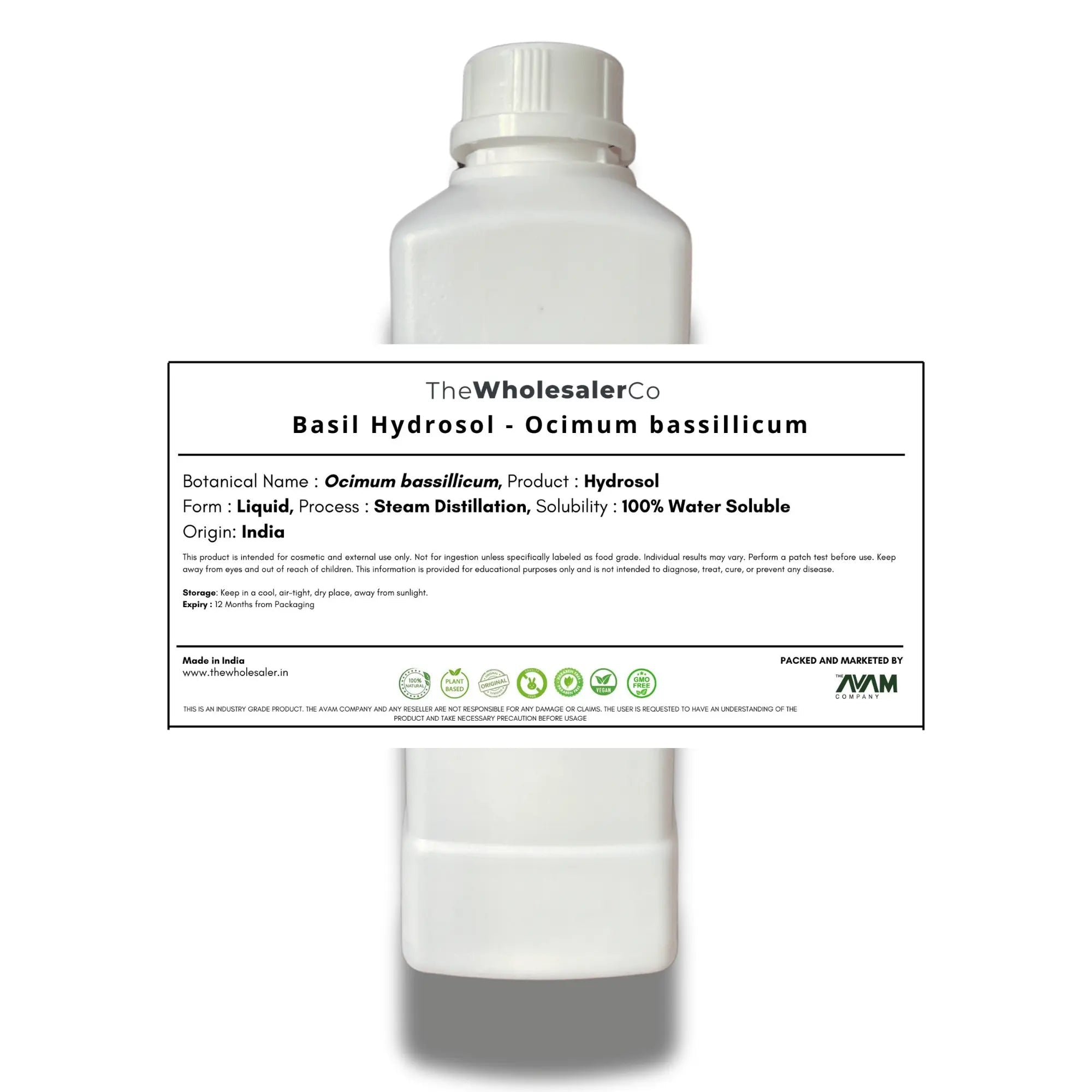Basil Hydrosol - Ocimum bassillicum Bulk Supplier@TheWholesaleCo Prices