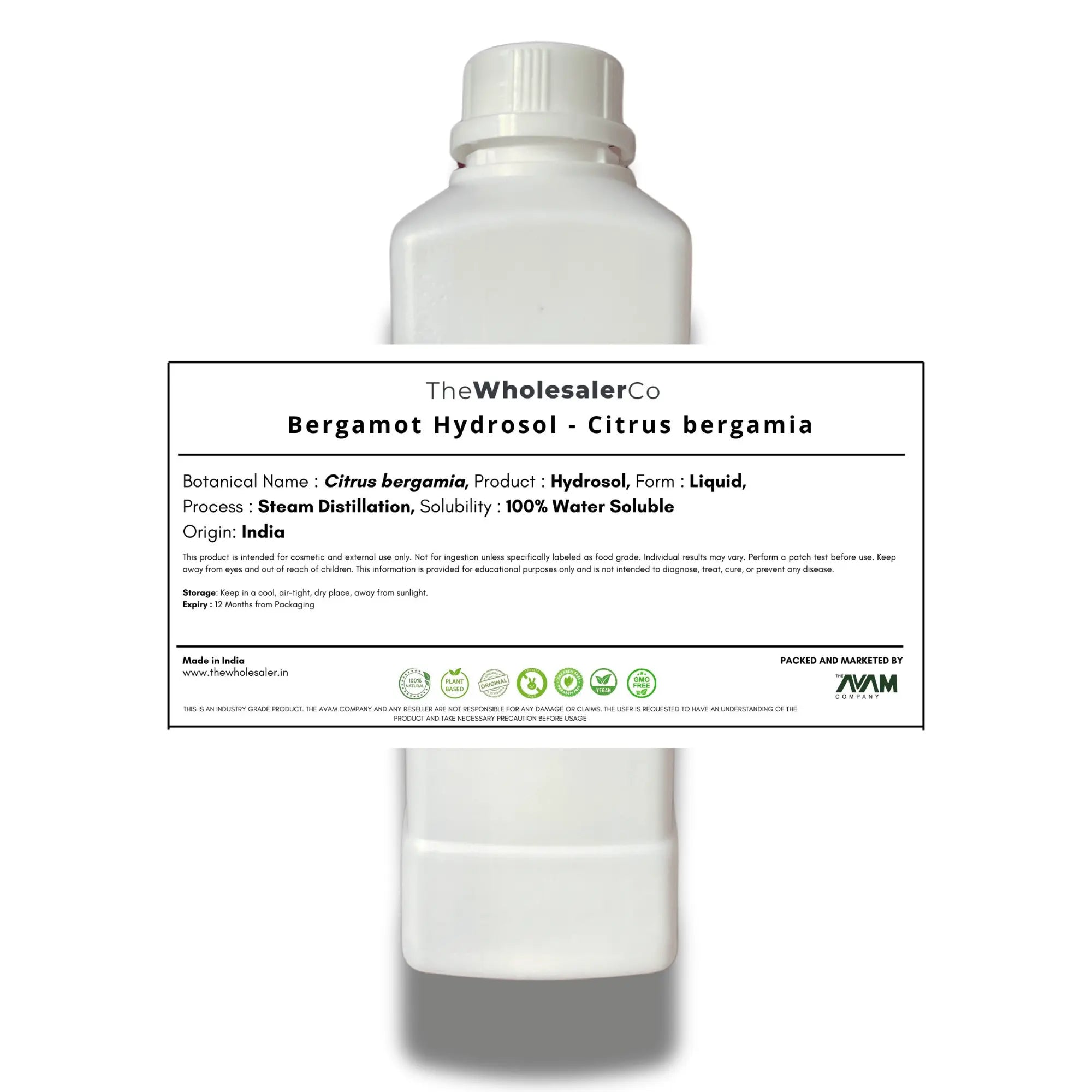 Bergamot Hydrosol - Citrus bergamia Bulk Supplier@TheWholesaleCo Prices