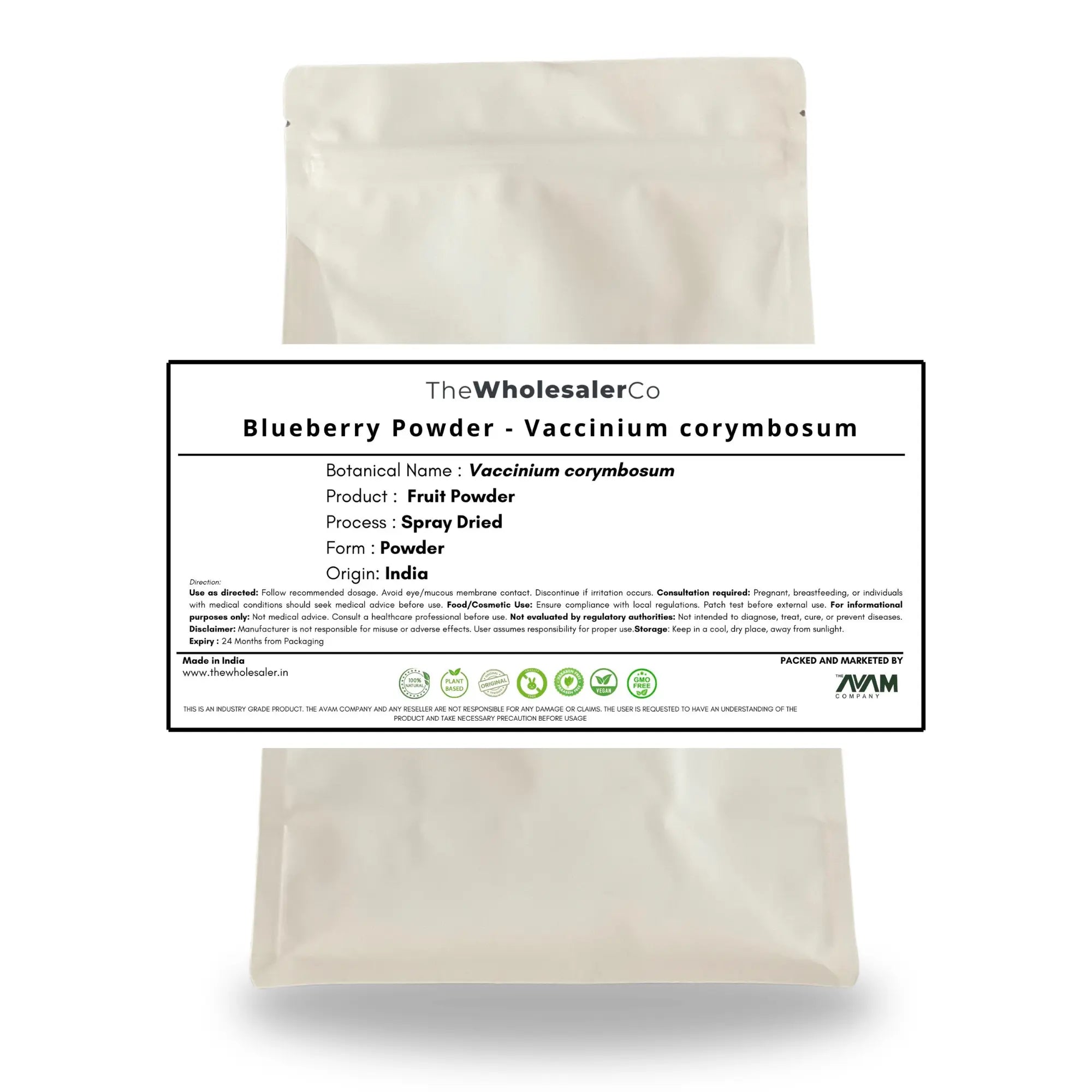 Blueberry Powder - Vaccinium corymbosum Bulk Supplier@TheWholesaleCo Prices