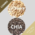 Cucumber & Chia seeds - Cucumis sativus & Salvia hispanica - Dried Seed Combo | TheWholesalerX |