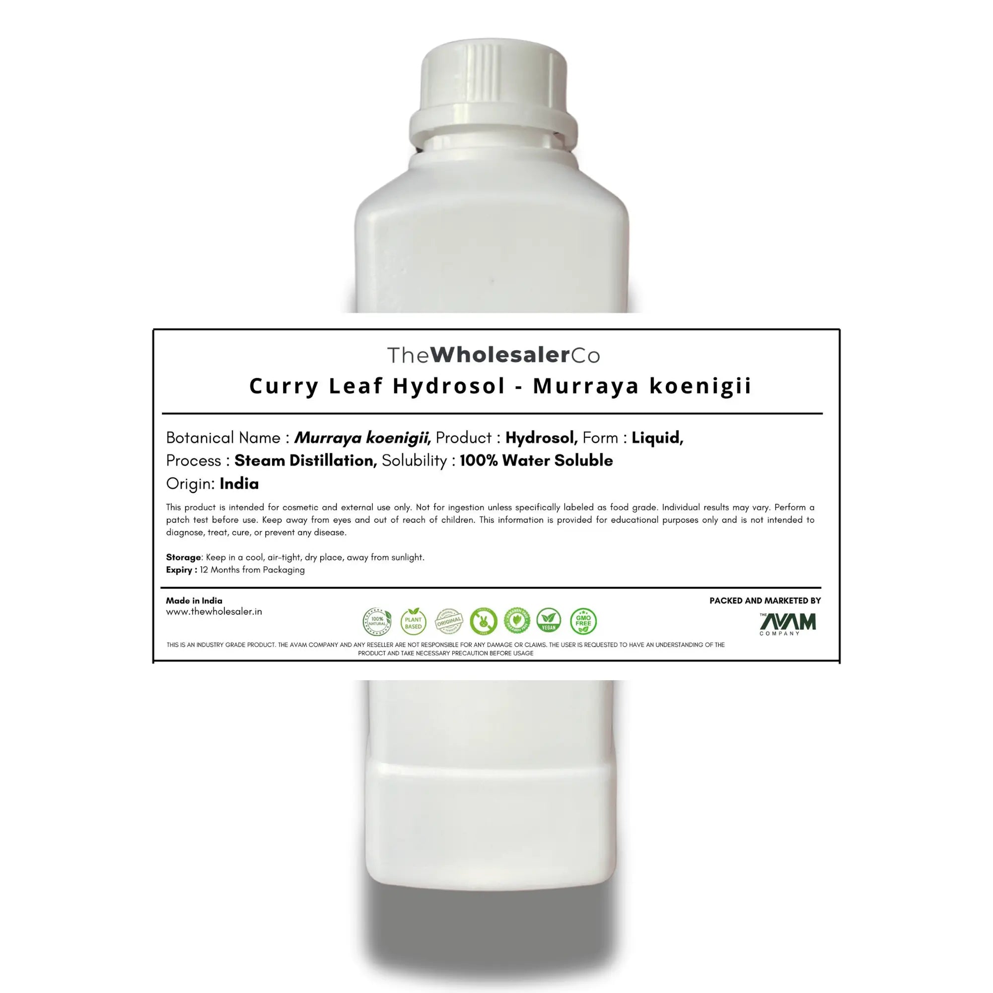 Curry Leaf Hydrosol - Murraya koenigii Bulk Supplier@TheWholesaleCo Prices