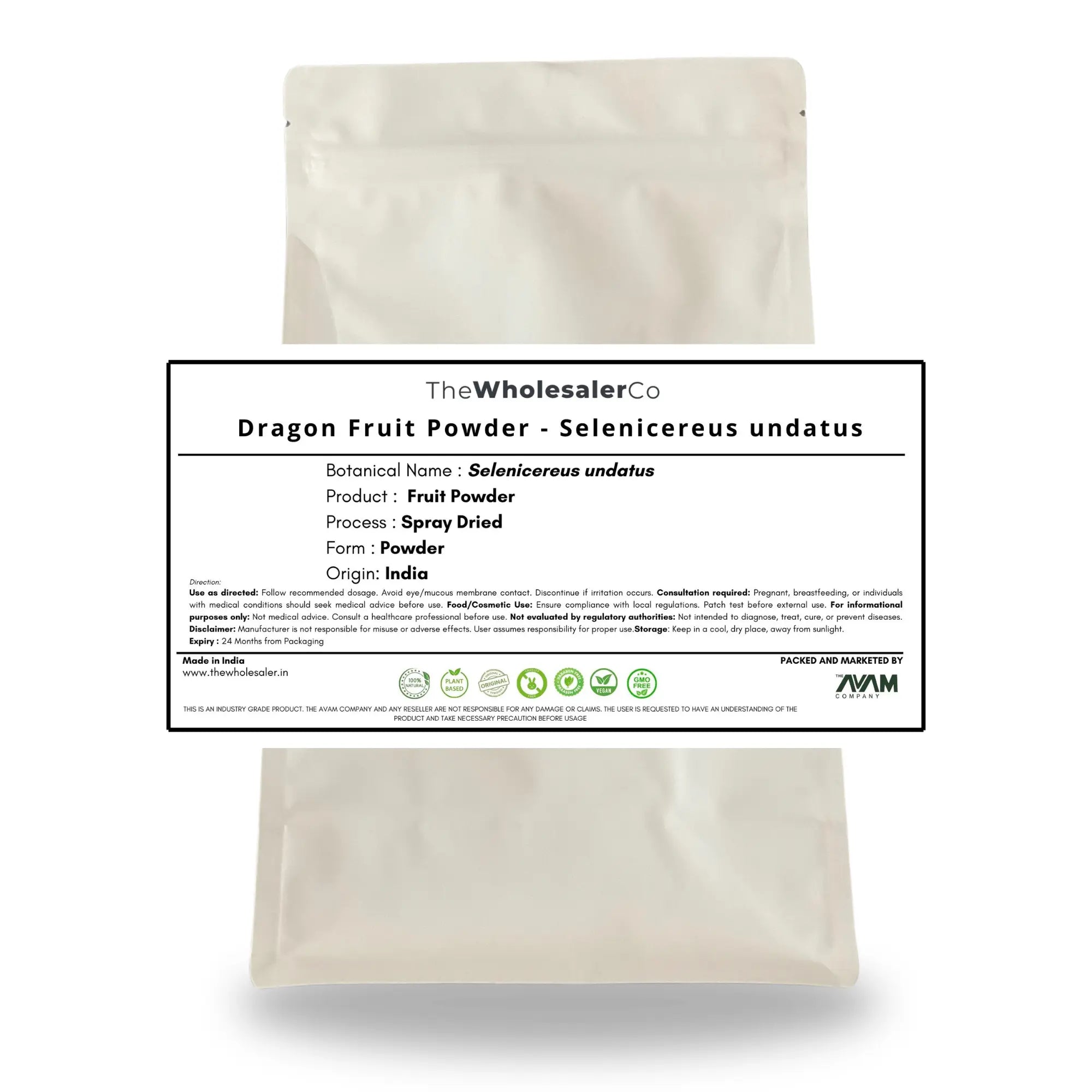 Dragon Fruit Powder - Pitaya Powder - Selenicereus undatus Bulk Supplier@TheWholesaleCo Prices