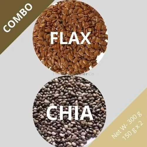 Flax & Chia seeds - Linum usitatissimum & Salvia hispanica - Dried Seed Combo | TheWholesalerX |