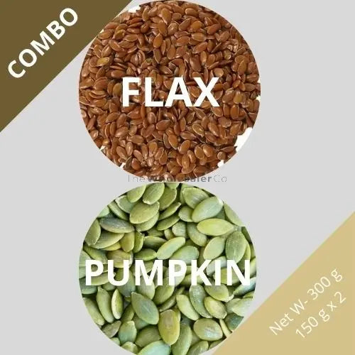 Flax & Pumpkin seeds - Linum usitatissimum & Cucurbita - Dried Seed Combo | TheWholesalerX |