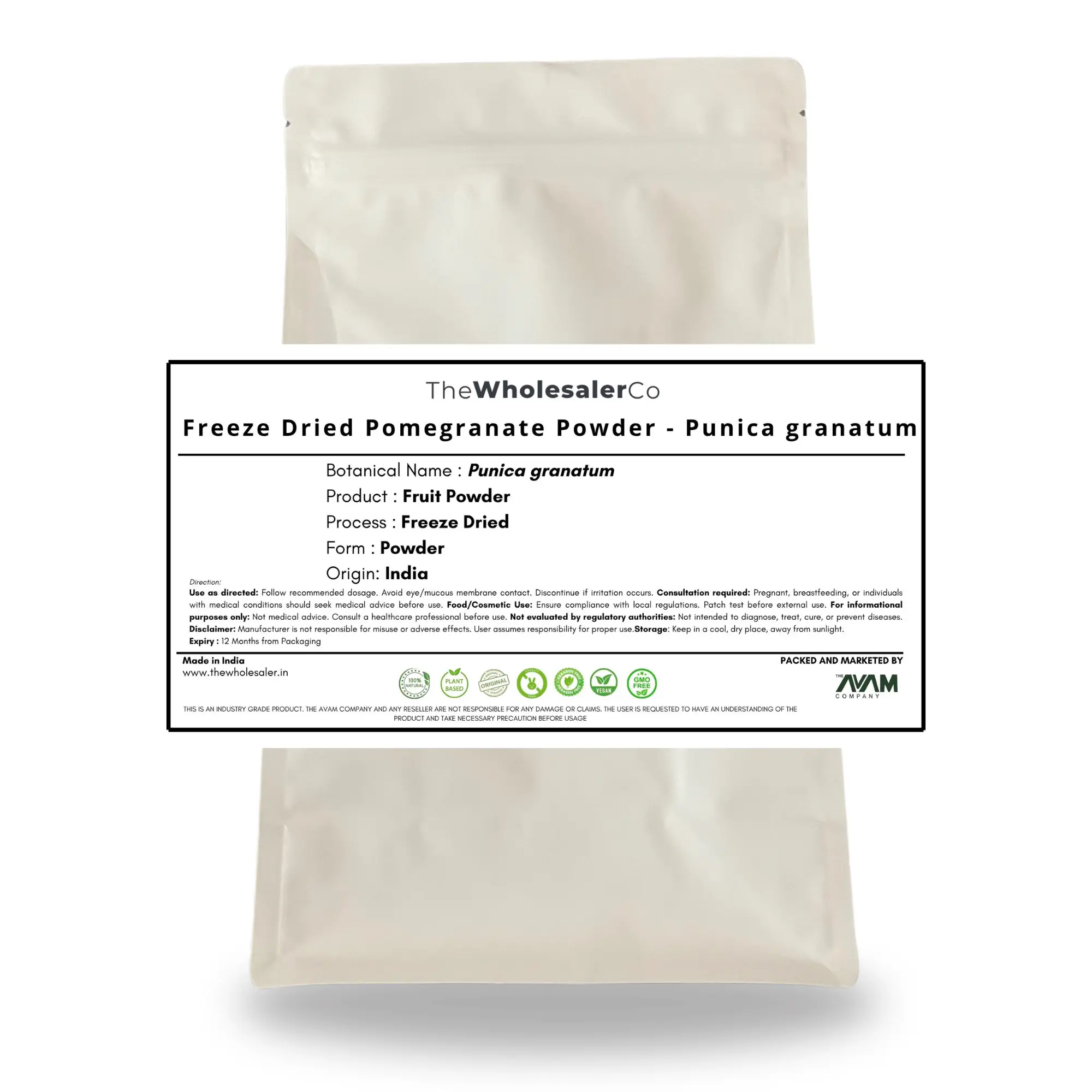 [IN] Freeze Dried Pomegranate Powder - Punica granatum