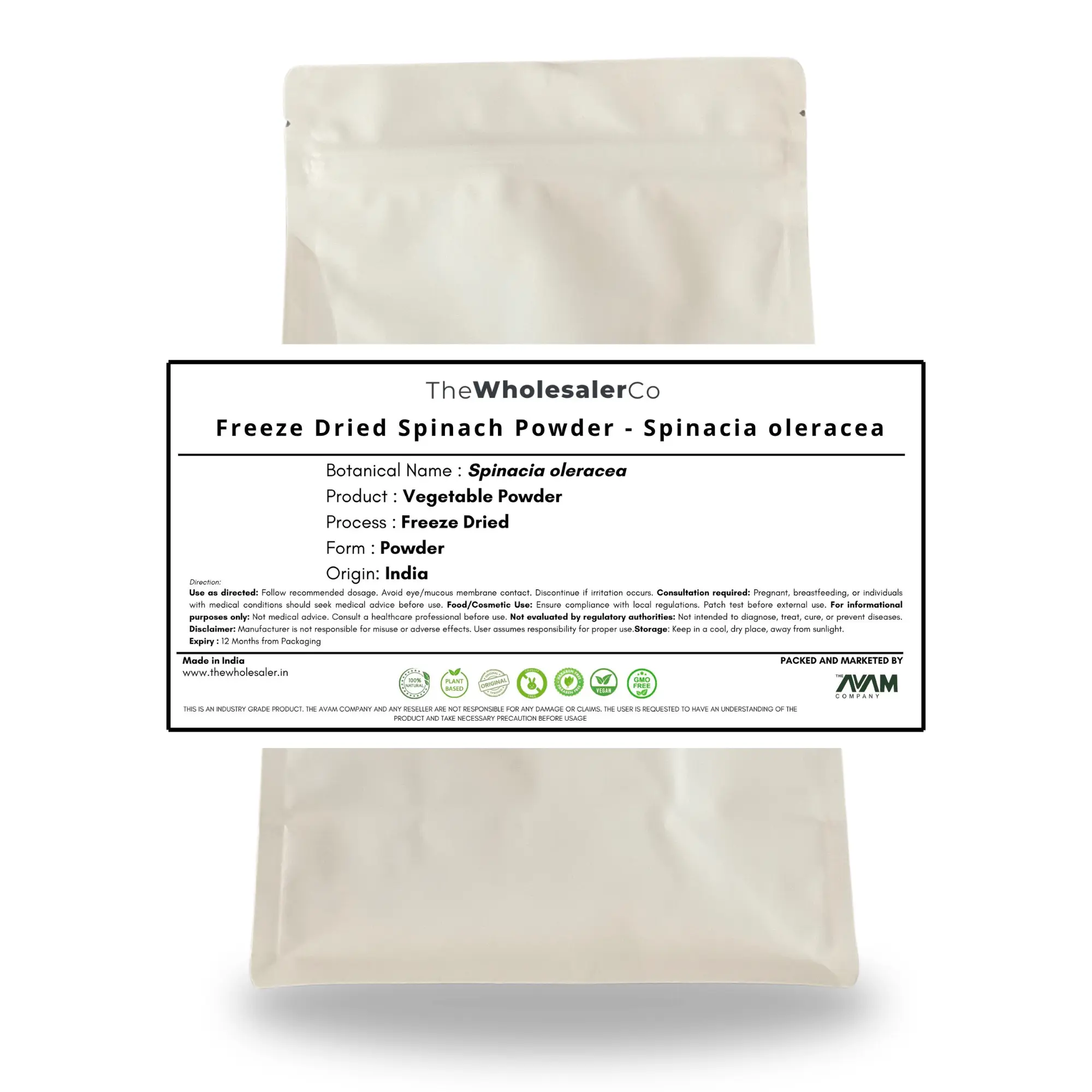 [IN] Freeze Dried Spinach Powder - Spinacia oleracea