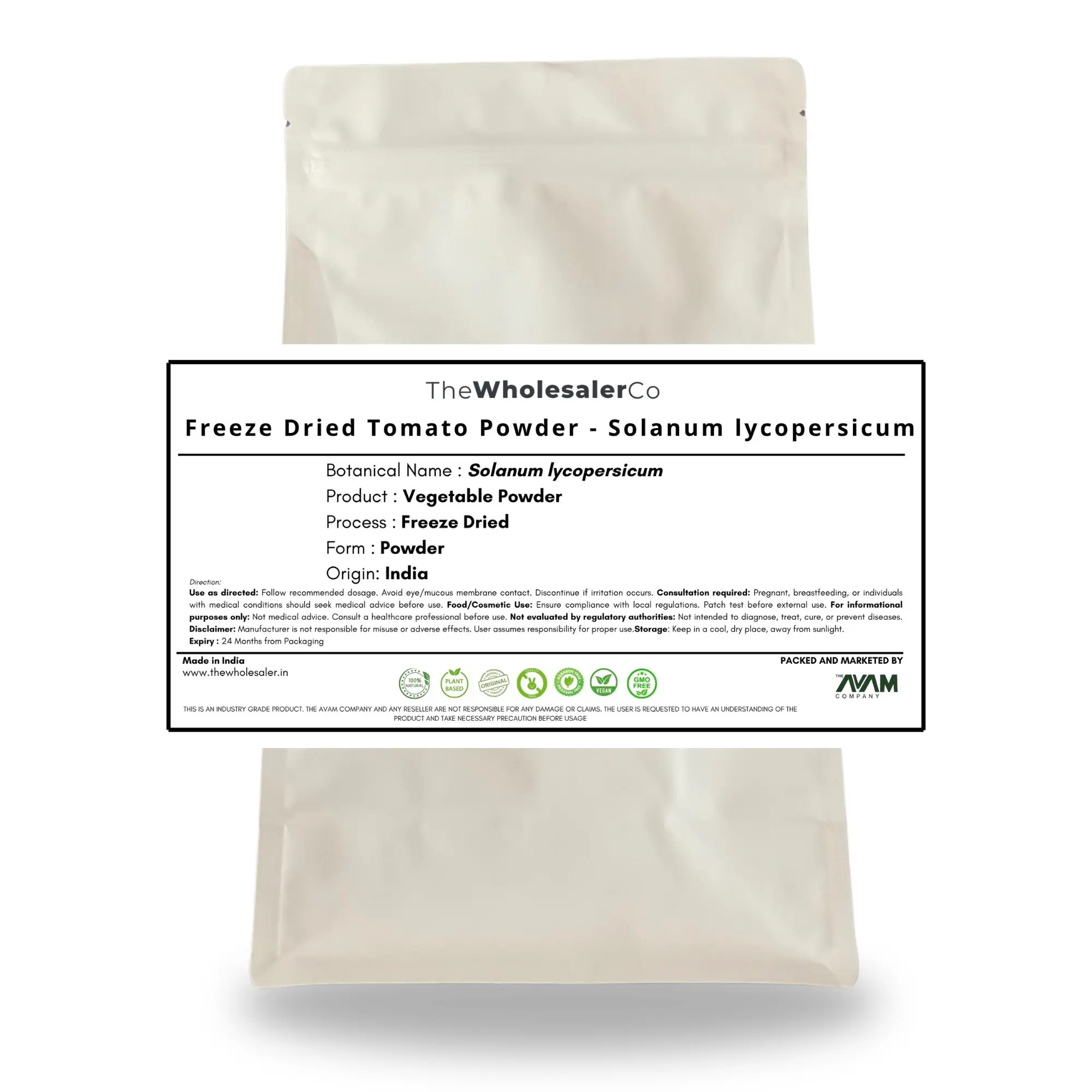 [IN] Freeze Dried Tomato Powder - Solanum lycopersicum
