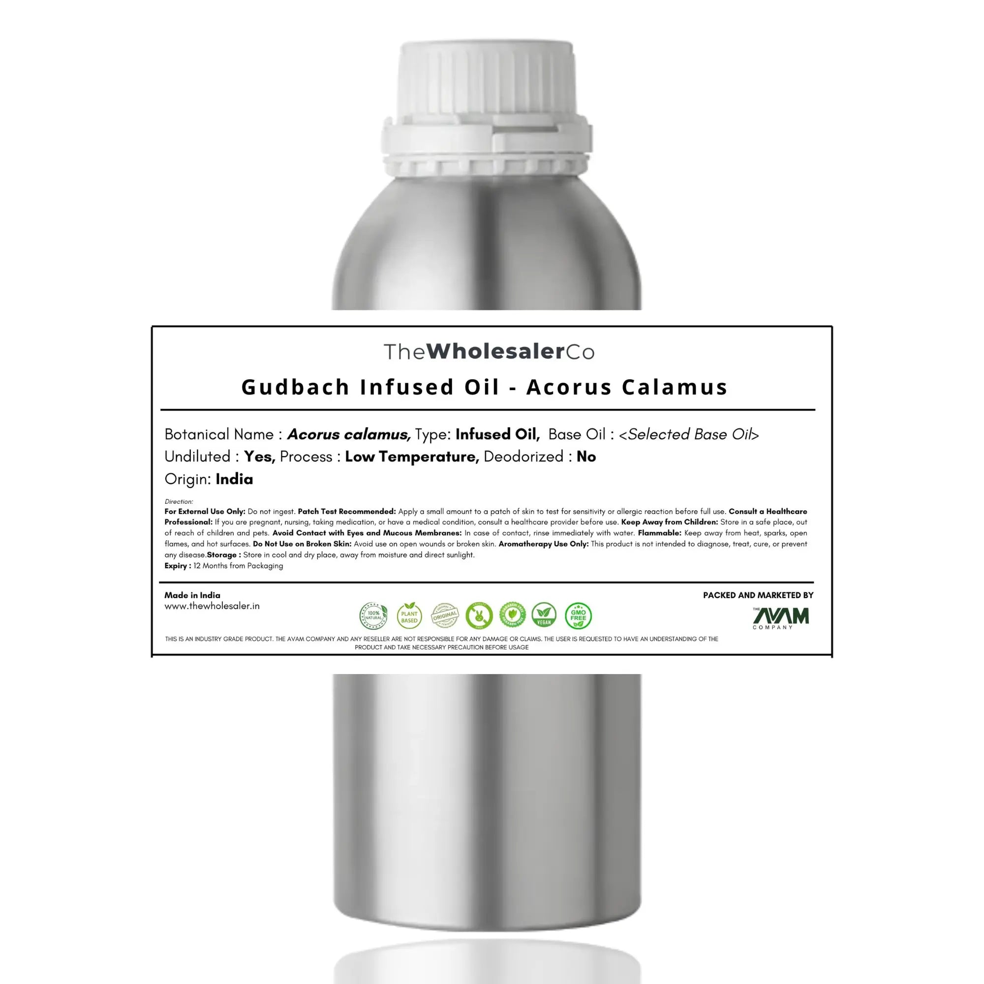 Gudbach Infused Oil - Acorus Calamus Bulk Supplier@TheWholesaleCo Prices