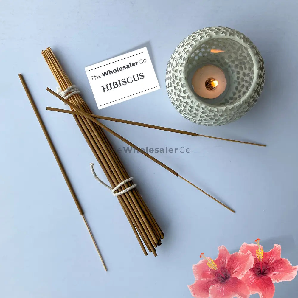 Hibiscus Incense Sticks - Natural Agarbatti | TheWholesalerX