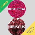 Hibiscus & Red rose - Hibiscus sabdariffa & Rosa - Combo 2 x Flowers | TheWholesalerX |