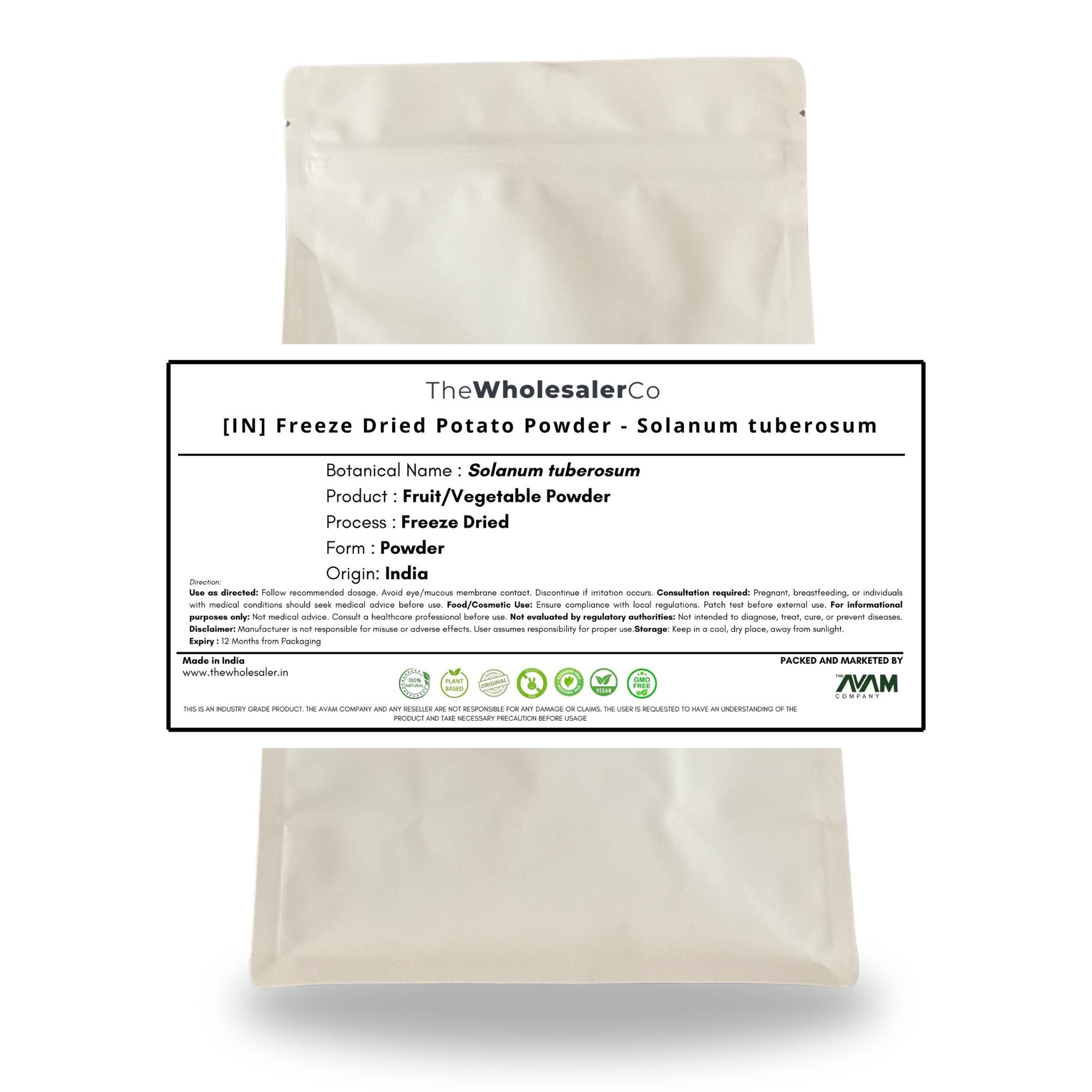 [IN] Freeze Dried Potato Powder - Solanum tuberosum
