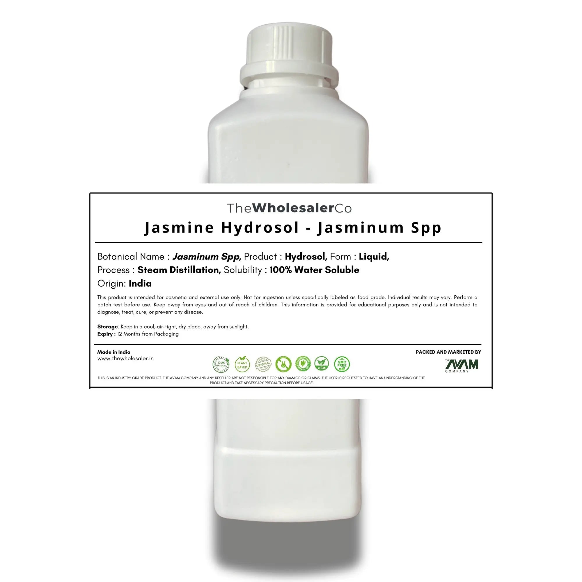 Jasmine Hydrosol - Jasminum Spp Bulk Supplier@TheWholesaleCo Prices