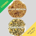 Lotus Saffron & Chamomile - Nelumbo Nucifera & Matricaria chamomilla -150 g x 2 - Dried Flower Combo | TheWholesalerX |