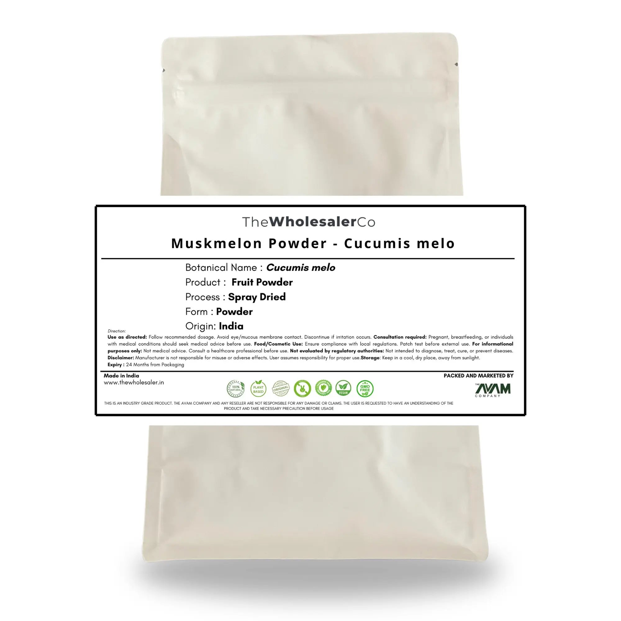 Muskmelon Powder - Cucumis melo Bulk Supplier@TheWholesaleCo Prices