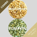 Muskmelon & Pumpkin seeds - Cucumis melo & Cucurbita - Dried Seed Combo | TheWholesalerX |