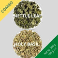 Nettle Leaf & Holy Basil (Tulsi) - Urtica dioica & Ocimum Tenuiflorum - 150 g x 2 - Dried Herb Combo | TheWholesalerX |
