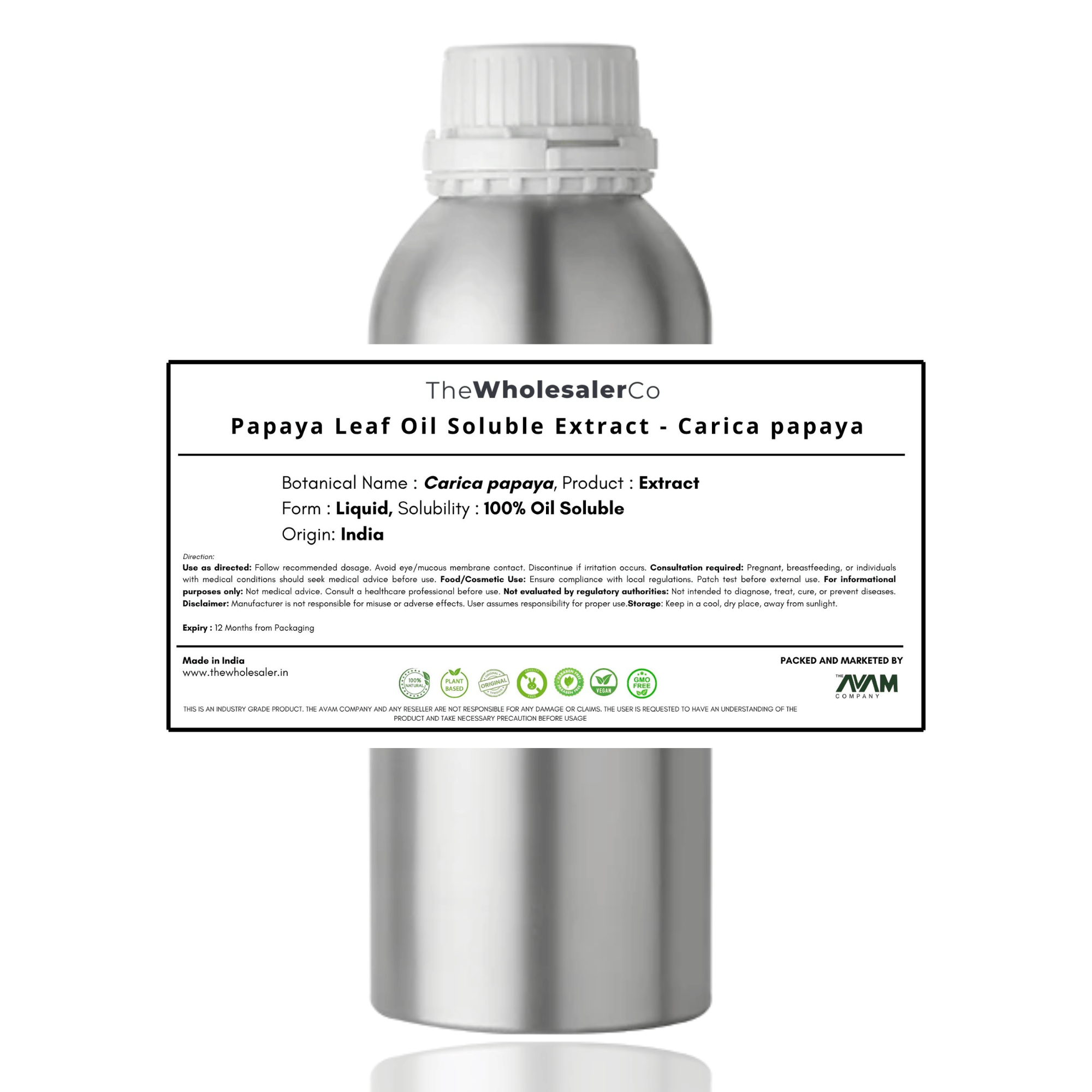Papaya Leaf Oil Soluble Extract - Carica papaya