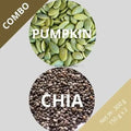 Pumpkin & Chia seeds - Cucurbita & Salvia hispanica - Dried Seed Combo | TheWholesalerX |