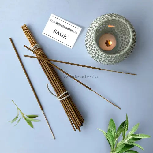 Sage Incense Sticks - Salvia officinalis - Natural Agarbatti | TheWholesalerX