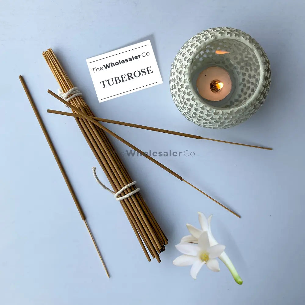 Tuberose Incense Sticks - Natural Agarbatti | TheWholesalerX